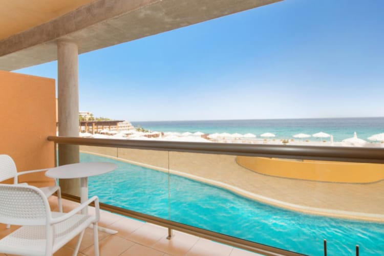 Terrace and pool